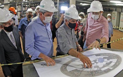 Governador Reinaldo Azambuja lança obras no interior.  