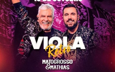 Mato Grosso & Mathias faz show  hoje dia 10 de Outubro com a dupla João Haroldo & Betinho