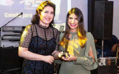 Camila Jara recebe Troféu Ramez Tebet Destaque Político 2021.