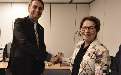 Aliados não descartam Tereza Cristina como  vice do Presidente Jair Messias  Bolsonaro