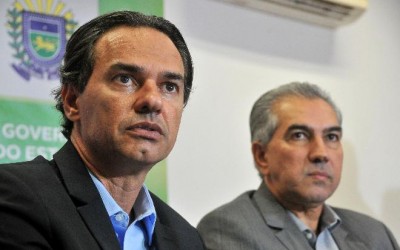 Governador Reinaldo Azambuja busca apoio de Marquinhos para candidatura de Riedel