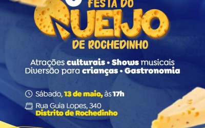 PREFEITURA REALIZA HOJE FESTA DO QUEIJO EM ROCHEDINHO.