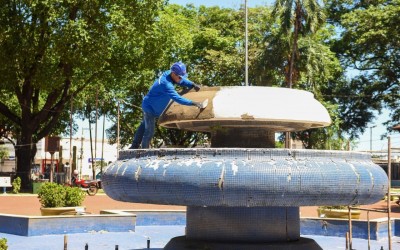 A Prefeita Adriane Lopes entrega revitalização do Chafariz, símbolo da Praça Ary Coelho