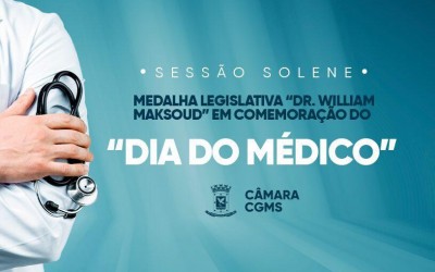 Médicos serão homenageados em Solenidade nesta segunda-feira.