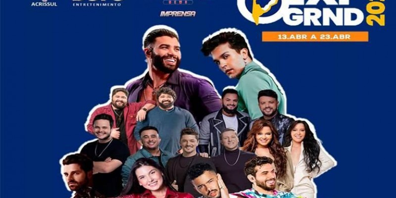 EXPOGRANDE- 2023 terá Alok, Gusttavo Lima, Luan Santana, Ana Castela, Maiara e Maraisa e muito mais