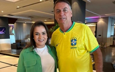 A Prefeita Adriane Lopes  vai a ato convocado por Bolsonaro no Rio de Janeiro.