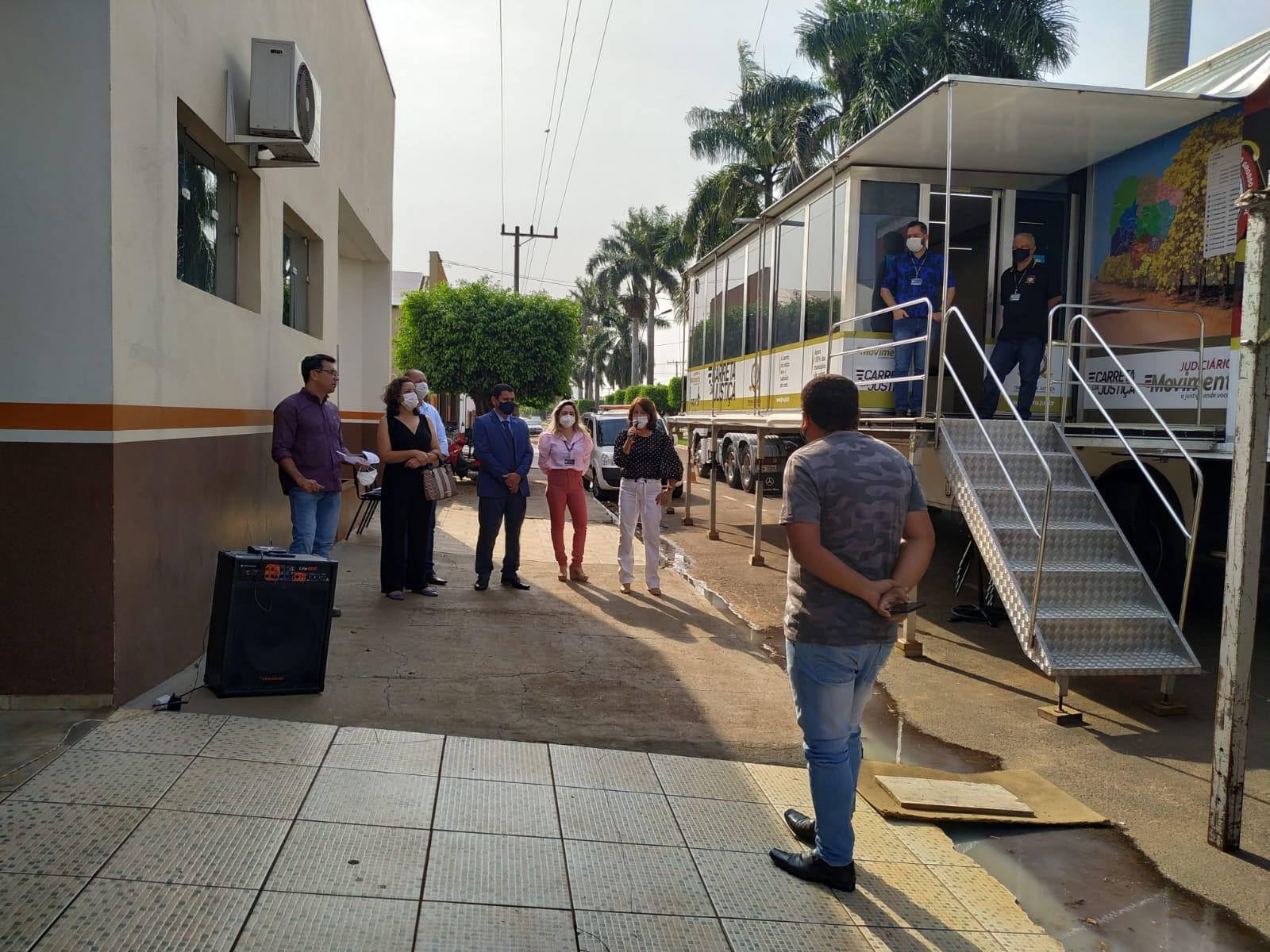 Carreta leva justiça à população da comarca de Taquarussu. Carreta leva justiça à população da comarca de Taquarussu.