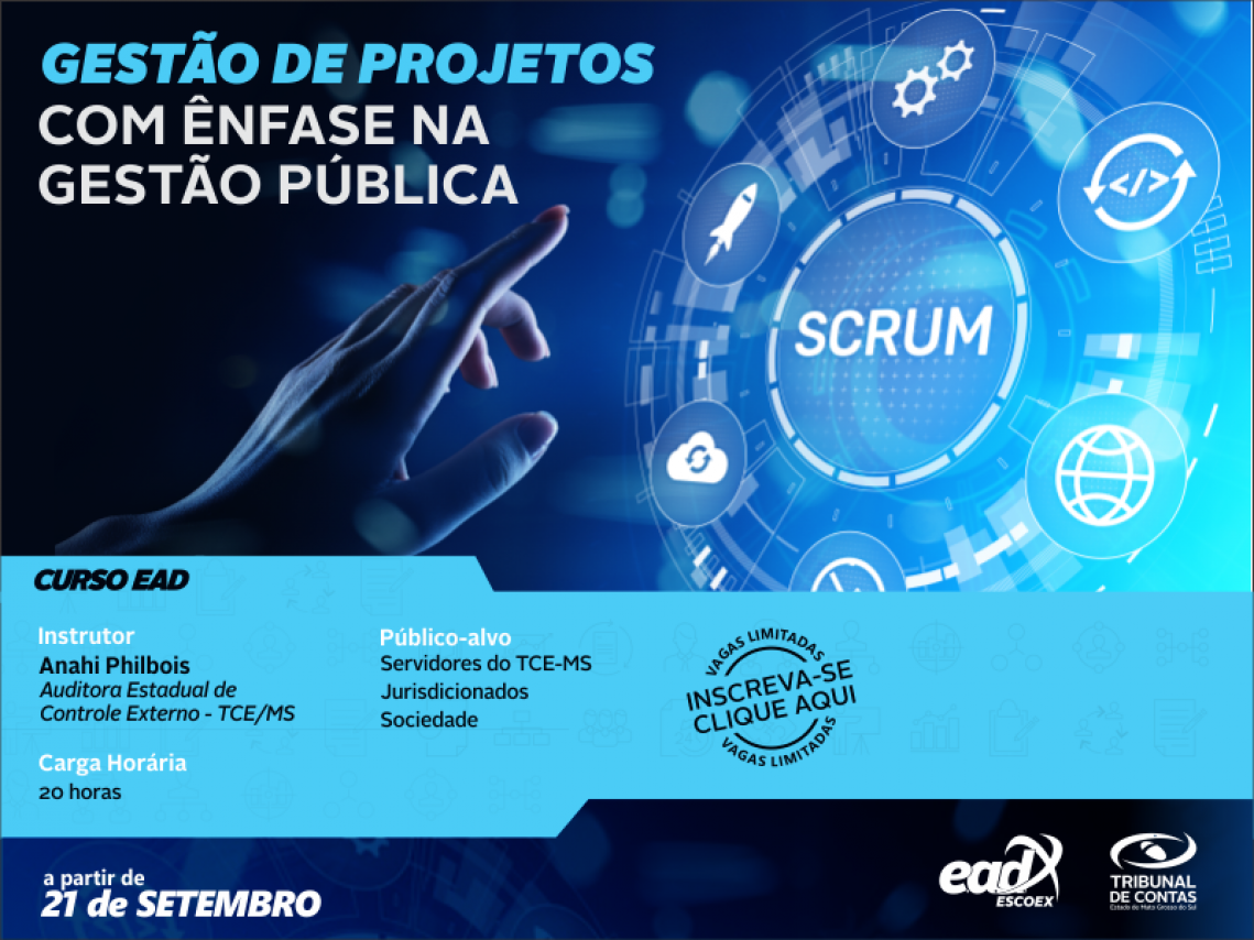 TCE-MS abre inscrições para o curso Gestão de Projetos TCE-MS abre inscrições para o curso Gestão de Projetos