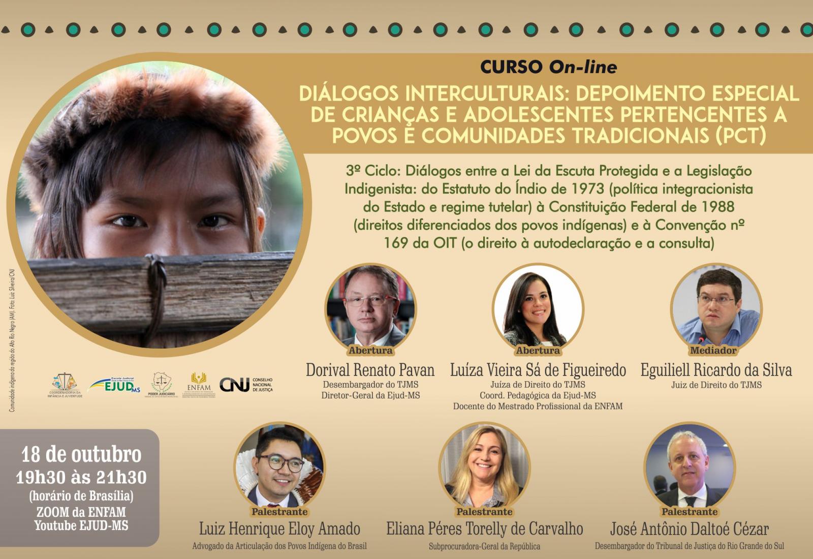  3º Ciclo de formação inédita em depoimento especial de povos tradicionais será no dia 18 de outubro.