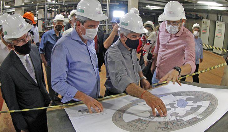 Governador Reinaldo Azambuja lança obras no interior. Governador Reinaldo Azambuja lança obras no interior.