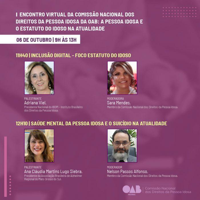 Membro da Comissão dos Direitos dos Idosos representa OAB/MS em Encontro Nacional. Membro da Comissão dos Direitos dos Idosos representa OAB/MS em Encontro Nacional.