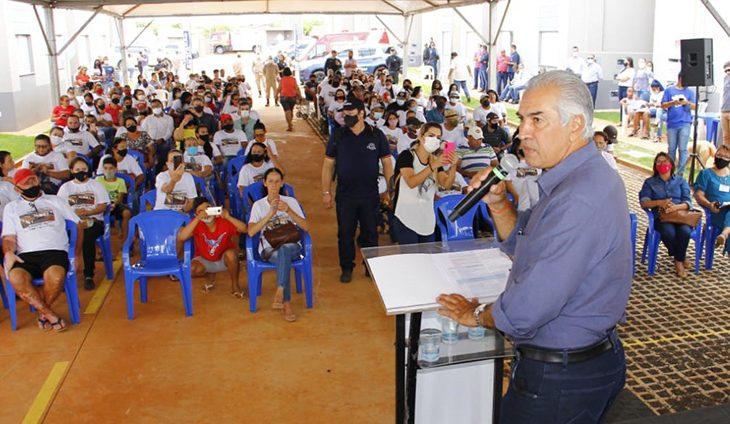 Governador Reinaldo Azambuja  lança obras no interior do Estado de Mato Grosso do Sul.