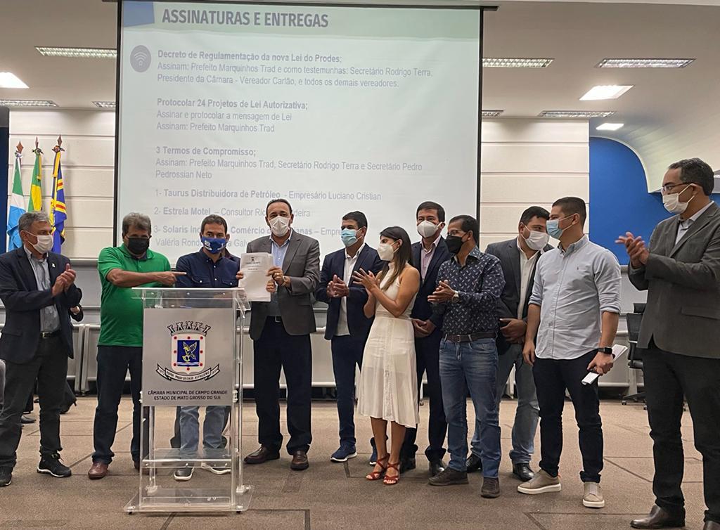 Edu Miranda participa de solenidade de lançamento de ações de desenvolvimento econômico e sustentável.