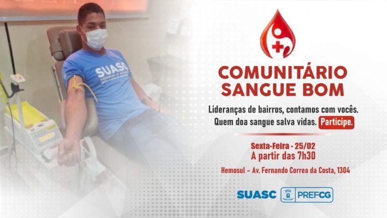 PREFEITURA PROMOVE AÇÃO DE DOAÇÃO DE SANGUE EM COMEMORAÇÃO AO 1º ANO DE CRIAÇÃO DA SUASC.