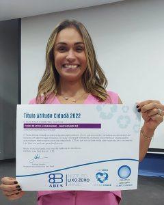 INSTITUTO LIXO ZERO BRASIL RECONHECE TRABALHO SUSTENTÁVEL DO FAC.