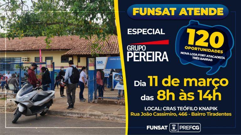 PREFEITURA LEVA MAIS DE 100 OPORTUNIDADES PARA CONTRATAÇÃO IMEDIATA NO BAIRRO TIRADENTES COM FUNSAT ATENDE.