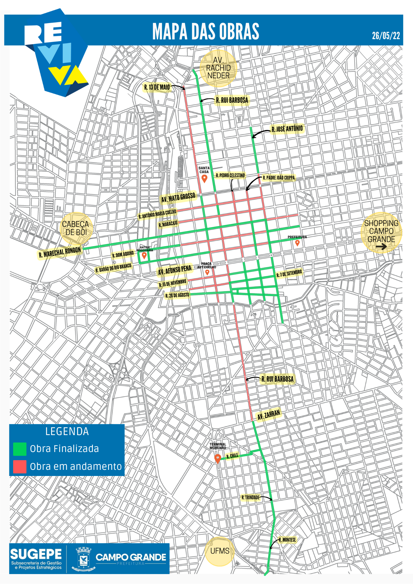 COM 70% DA OBRA PESADA CONCLUÍDA, MICROCENTRO TEM NOVAS INTERDIÇÕES NESTE FINAL DE SEMANA.