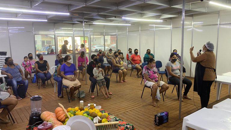 PREFEITURA PROMOVE OFICINA DE LEGUMES EM CONSERVA, GELEIA E COMPOSTAS NO JARDIM TARUMÃ.