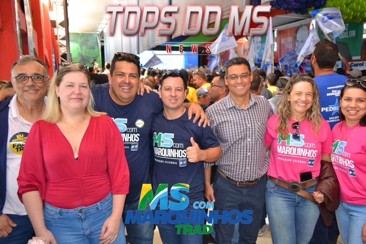 Convenção do futuro Governador do Estado de Mato Grosso Do Sul Marquinhos Trad aconteceu  hoje as 09:30 da manhã, 30 de julho de 2022