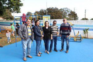 PREFEITURA INAUGURA ACADEMIA AO AR LIVRE NO PARQUE RESIDENCIAL AZALÉIA.