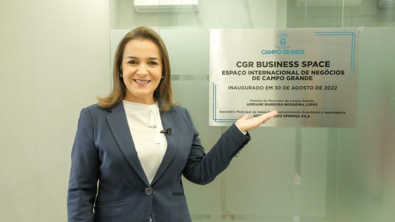 PREFEITA ADRIANE LOPES INAUGURA ESPAÇO INTERNACIONAL E POTENCIALIZA AMBIENTE DE NEGÓCIOS EM CAMPO GRANDE.