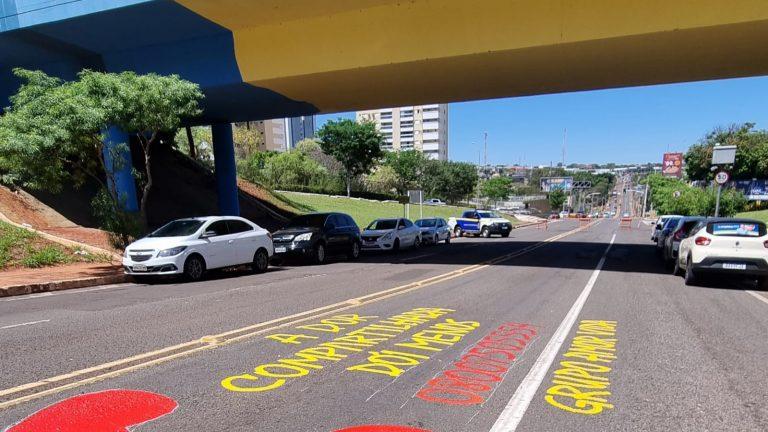 PREFEITURA E GRUPO AMOR VIDA PROMOVEM INTERVENÇÃO ARTÍSTICA EM PROL DA CAMPANHA DE PREVENÇÃO AO SUICÍDIO.