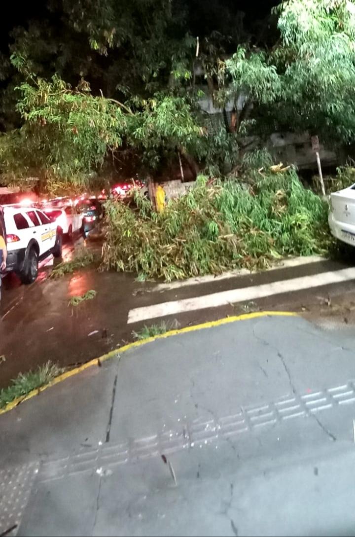 A Defesa Civil Municipal de Campo Grande esteve nas ruas da cidade trabalhando duro para normalizar o mais rápido possível a cidade