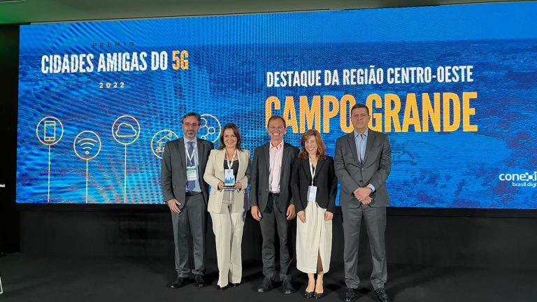 CAMPO GRANDE É DESTAQUE DO CENTRO-OESTE NO PRÊMIO CIDADES AMIGAS DO 5G.