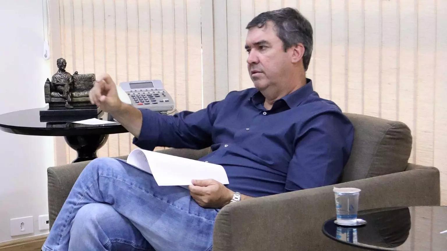 O Governador Eduardo Riedel pede apoio para ponte da Rota Bioceânica e anuncia visita de Alckmin a MS O Governador Eduardo Riedel pede apoio para ponte da Rota Bioceânica e anuncia visita de Alckmin a MS