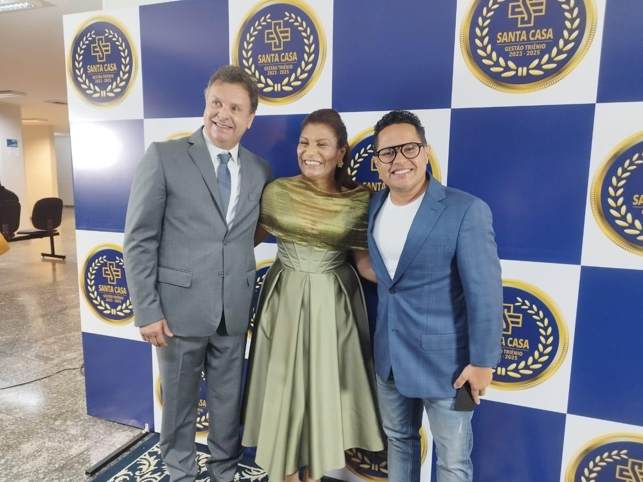 Papy participa da posse da 1ª presidente mulher da Santa Casa de Campo Grande.