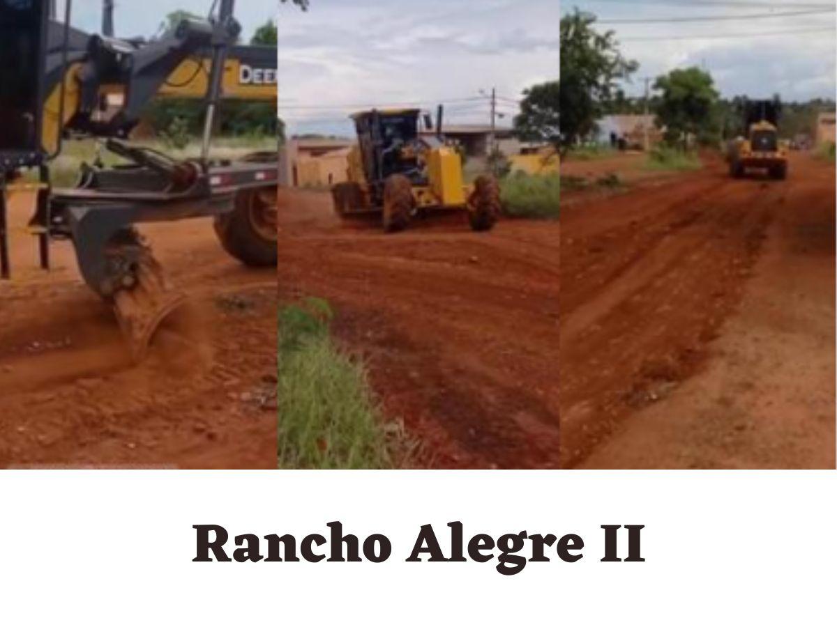Prefeitura atende pedido de Papy e patrola rua do Rancho Alegre II.