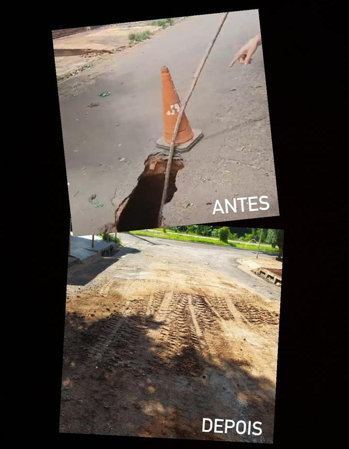 Indicação atendida: William Maksoud viabiliza operação tapa-buraco para região do Lagoa.