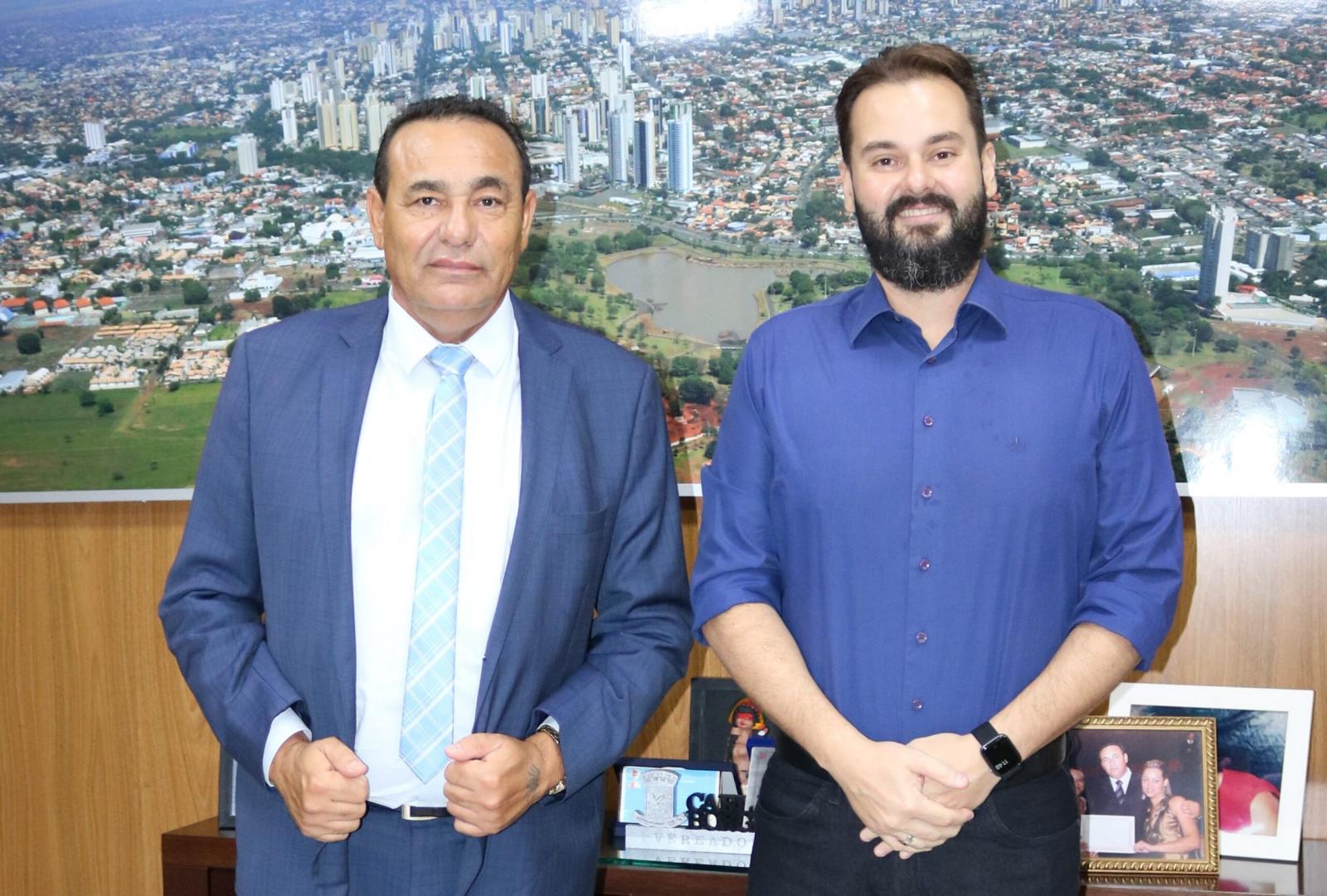 Presidente Carlão recebe visita institucional de Enéas Netto, novo secretário-adjunto da Sisep