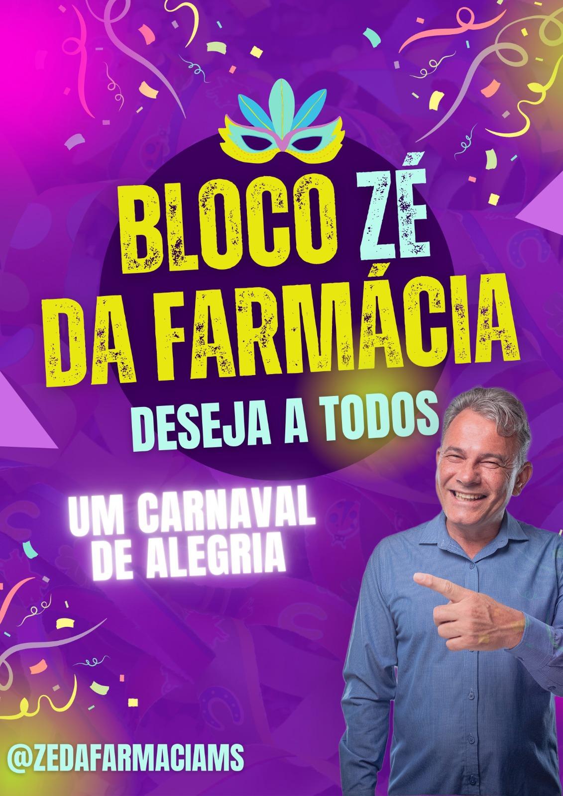 Vereador Zé da Farmácia deseja um bom carnaval aos foliões de Campo Grande.