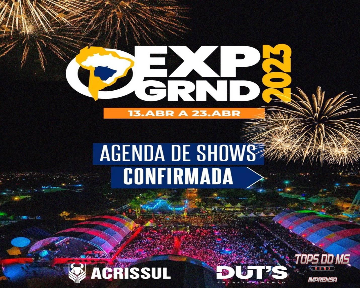 Agenda de shows da EXPOGRANDE-2023 confirmada. Agenda de shows da EXPOGRANDE-2023 confirmada.
