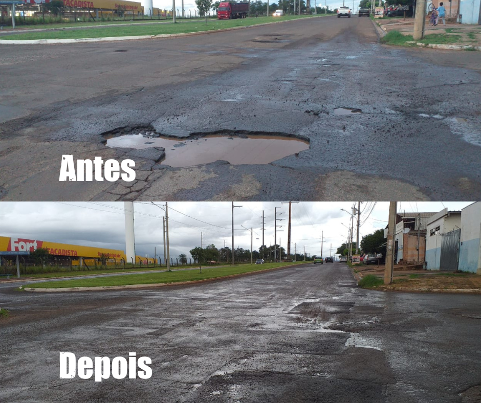 De tapa-buracos a limpeza, indicações de Betinho levam melhorias ao Aero Rancho e região.
