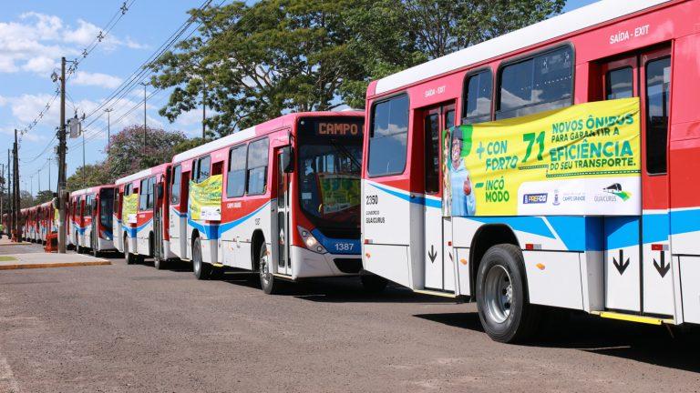 Com novos ônibus, Prefeitura garante mais segurança e conforto aos usuários do transporte público da Capital.