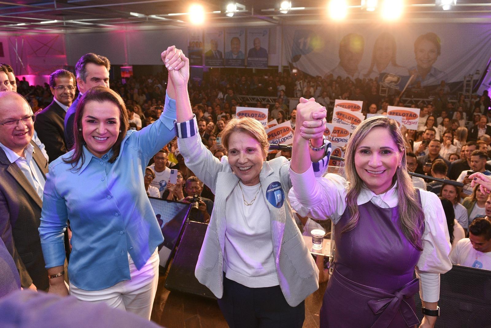 Ao lado de Tereza Cristina e mais de 5 mil pessoas,  a Prefeita Adriane Lopes protagoniza o maior ato de filiação da história de Mato Grosso do Sul ao se juntar ao PP.