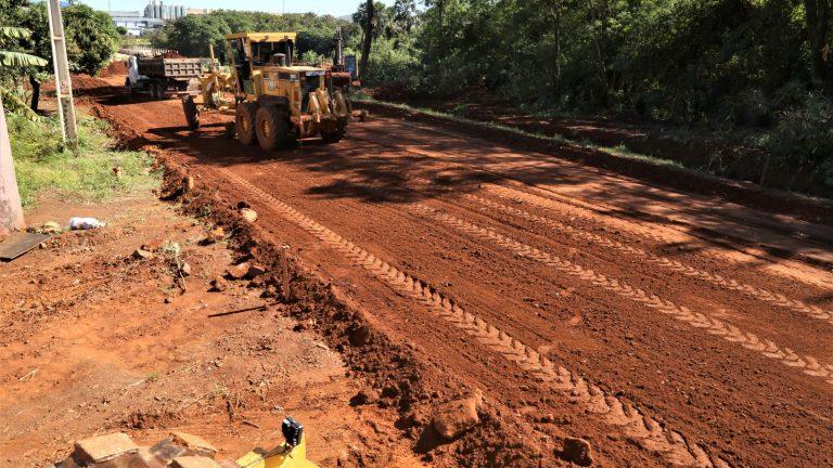 Obras de aterro e drenagem avançam no acesso do Polo Empresarial Oeste ao Nova Campo Grande.