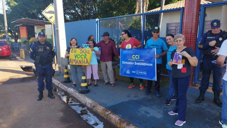 Prefeitura promove atividades socioeducativas de conscientização sobre a violência contra idosos.