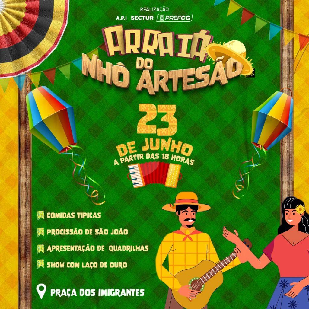 Prefeitura promove tradicional Arraiá do Nhô Artesão nesta sexta-feira (23)