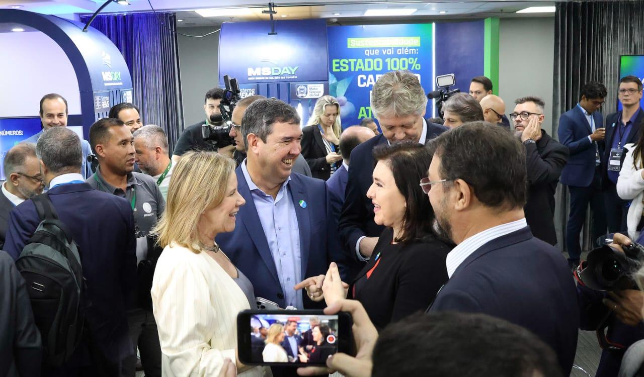Governador Eduardo Riedel apresenta projetos com R$ 5,5 bilhões de investimentos no MS Day em São Paulo