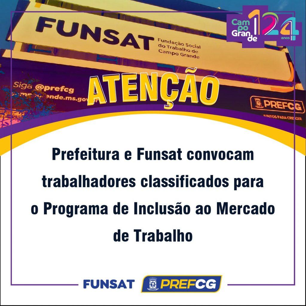Prefeitura Convoca Trabalhadores Classificados Para O Programa De Inclusão ao Mercado De Trabalho.