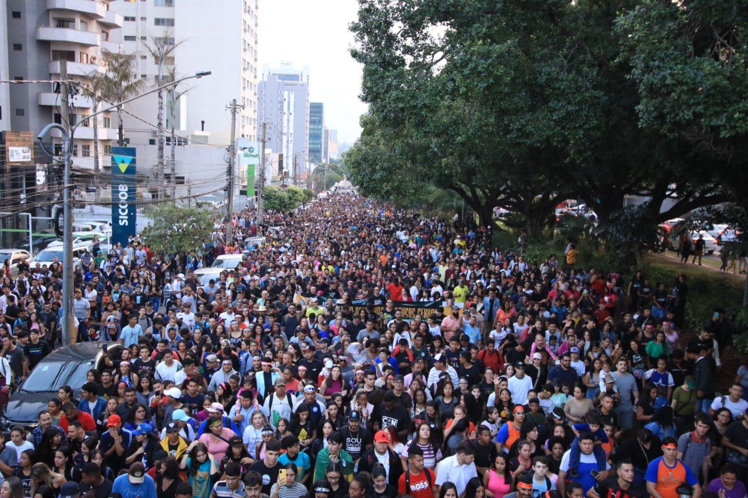 Marcha para Jesus chega a 35ª edição e encerra programação no dia do aniversário de Campo Grande.