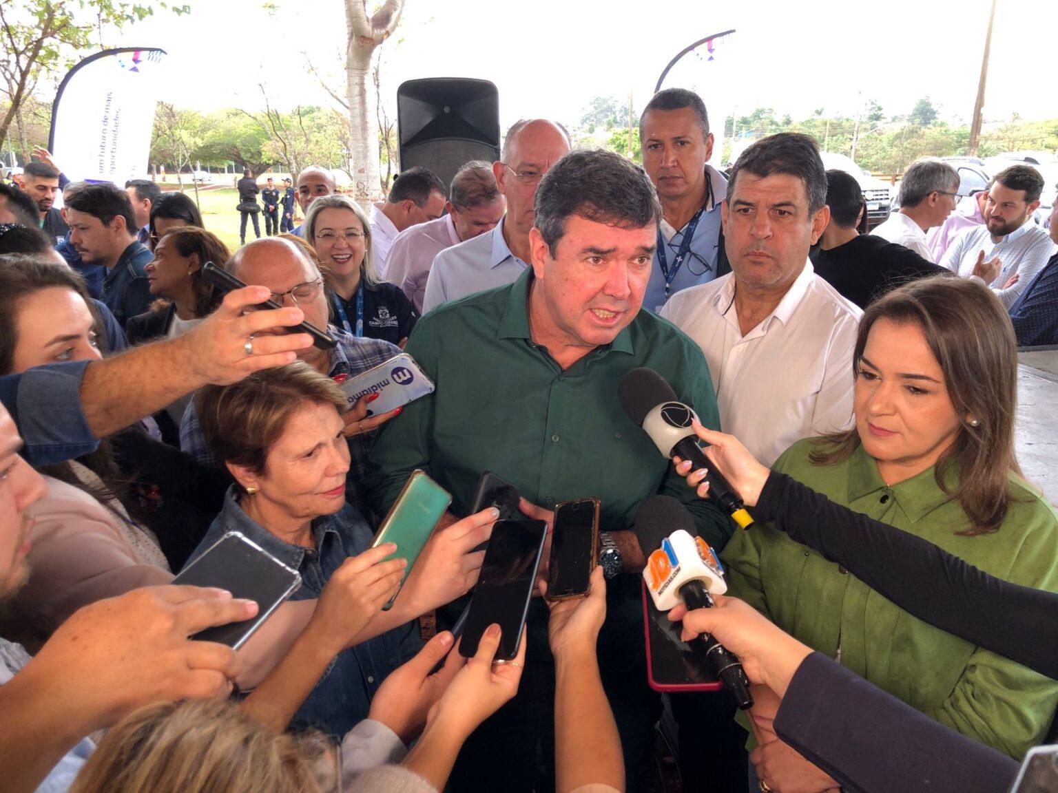 Prefeita Adriane Lopes  e o Governador Eduardo Riedel lançam obras para recapear Avenida Duque de Caxias.