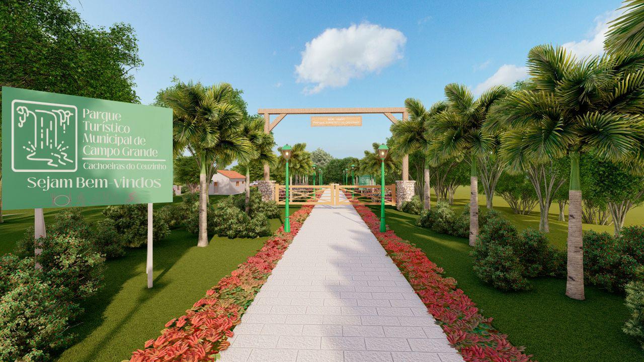Prefeitura lança Pedra Fundamental do Parque Turístico Municipal de Campo Grande – Cachoeiras do Ceuzinho .