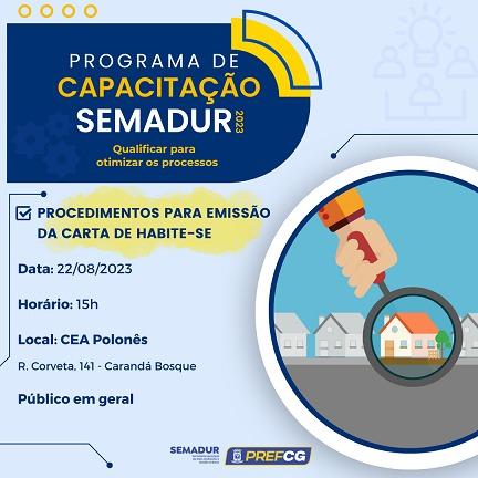 Prefeitura oferece capacitação à população em geral quanto aos procedimentos para emissão da Carta de Habite-se.