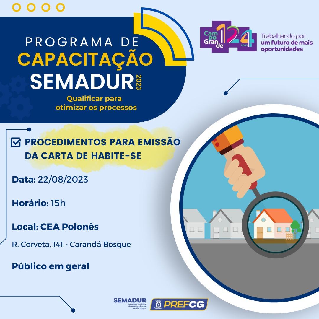 Prefeitura oferece capacitação à população sobre procedimentos para emissão da Carta de Habite-se.