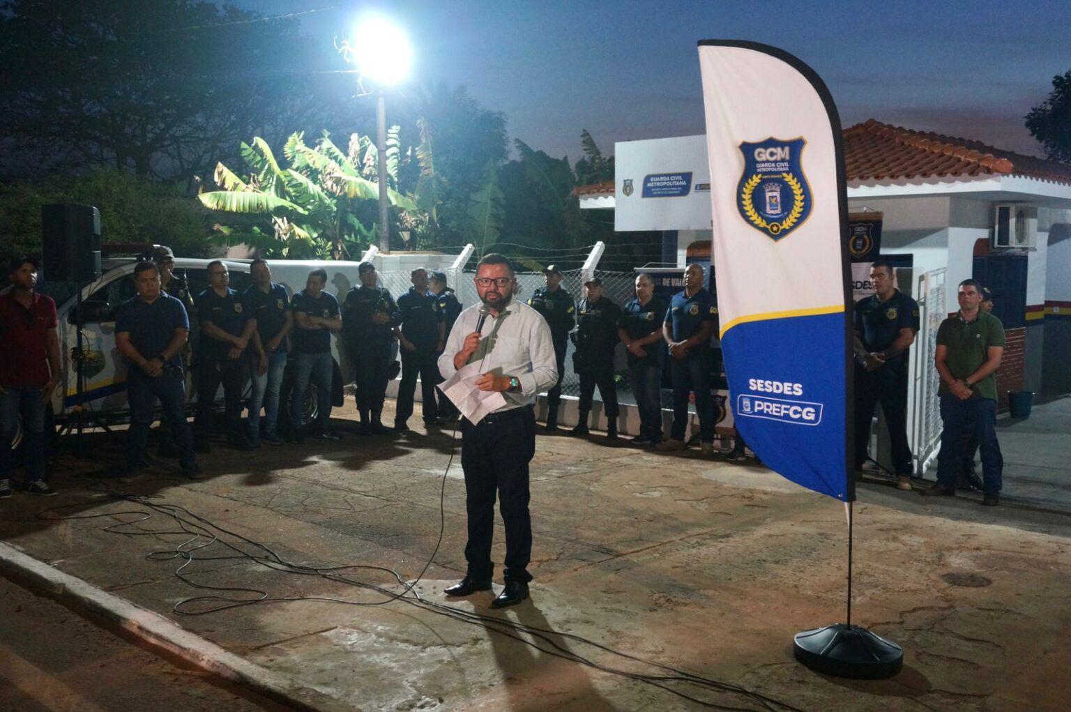 Prefeitura inaugura prédio da Divisão Operacional da GCM no distrito de Anhanduí. Prefeitura inaugura prédio da Divisão Operacional da GCM no distrito de Anhanduí.