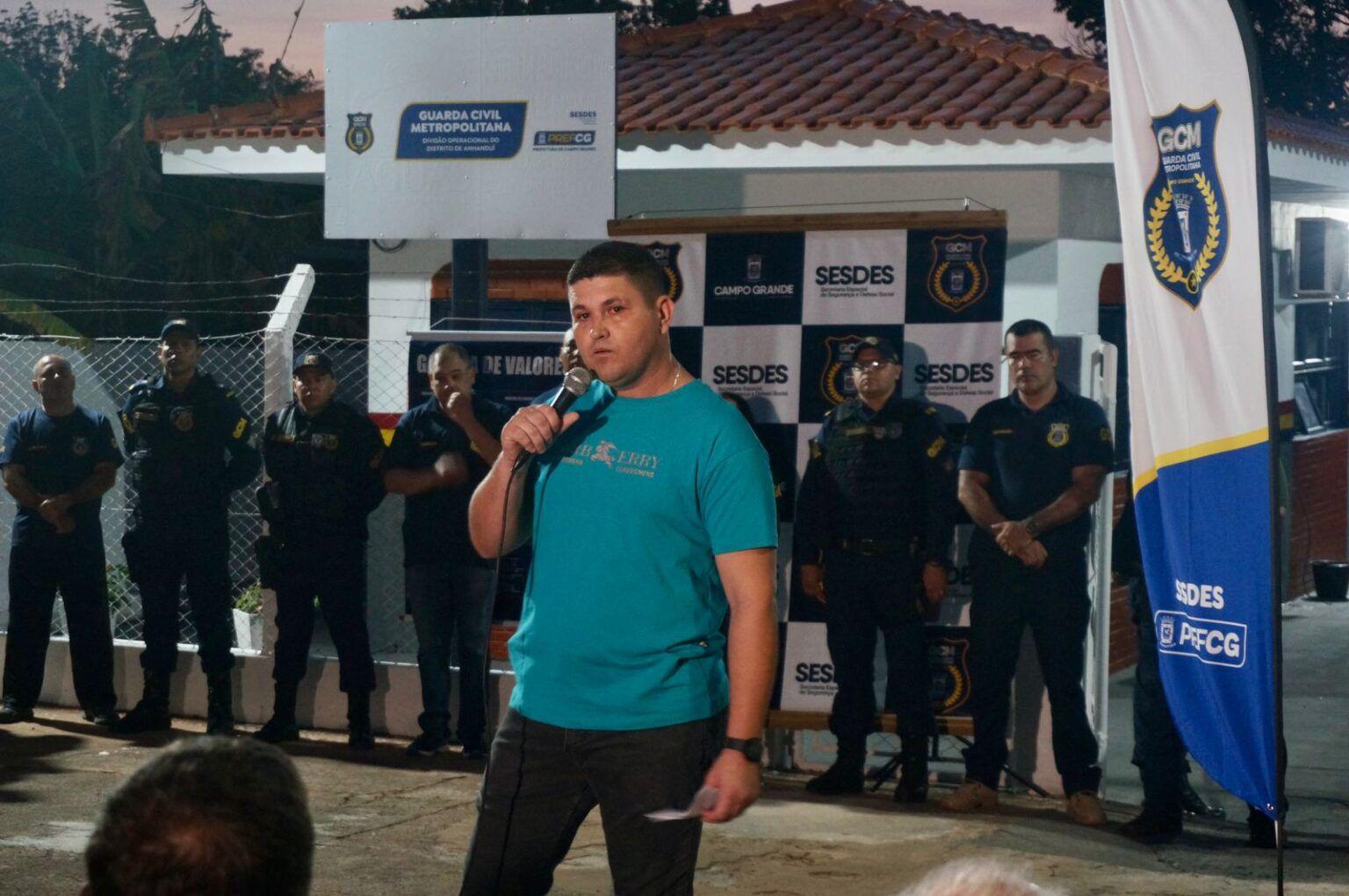 Prefeitura inaugura prédio da Divisão Operacional da GCM no distrito de Anhanduí. Prefeitura inaugura prédio da Divisão Operacional da GCM no distrito de Anhanduí.